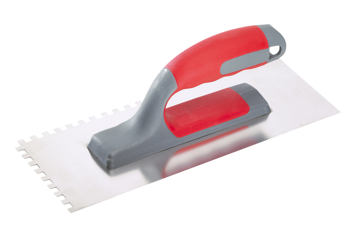 Square toothed trowel