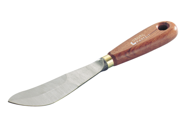 Curved blade putty knife