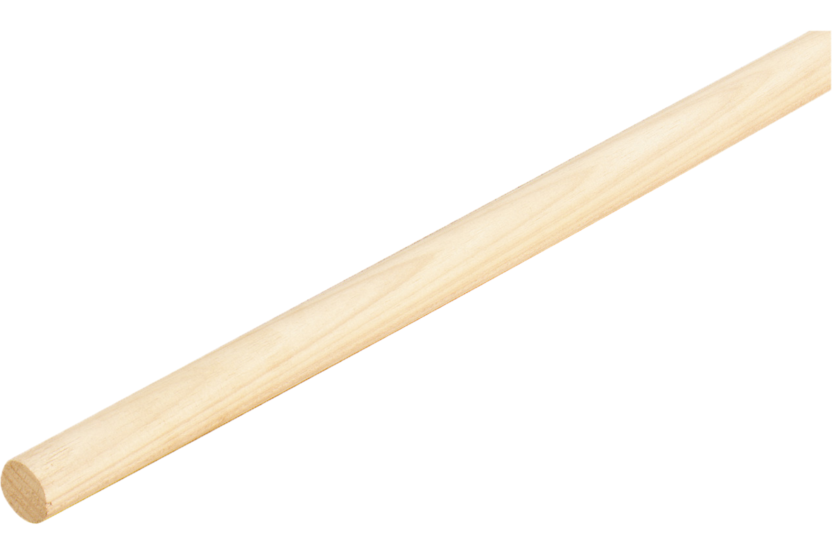 Bevelled wooden handle