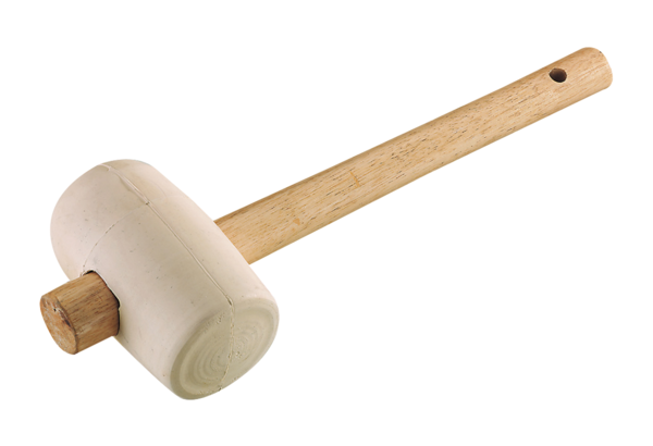 White tiling mallet