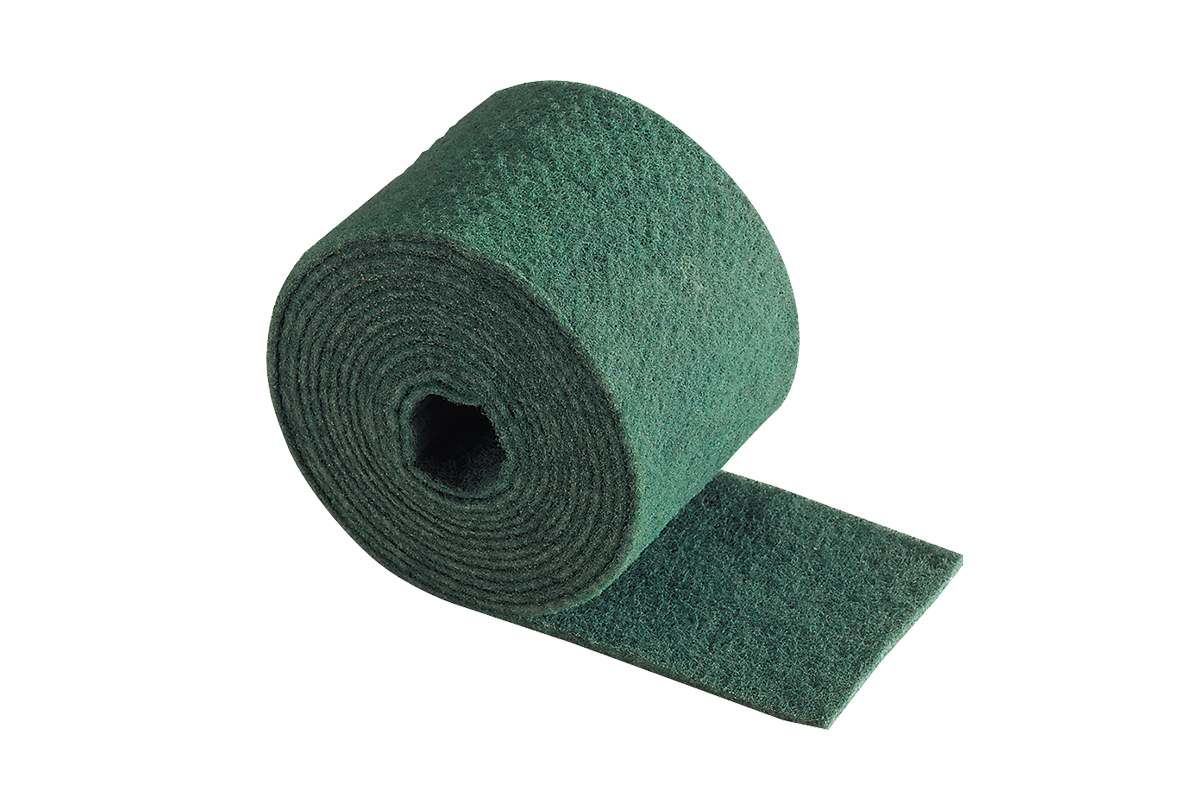 Roll of green scourer