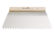 Curved floor adhesive spreader