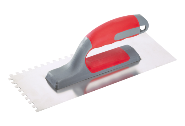 Square toothed trowel