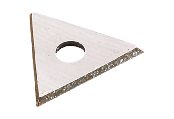 Triangular carbide blade