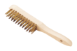 Long brass brush with handle