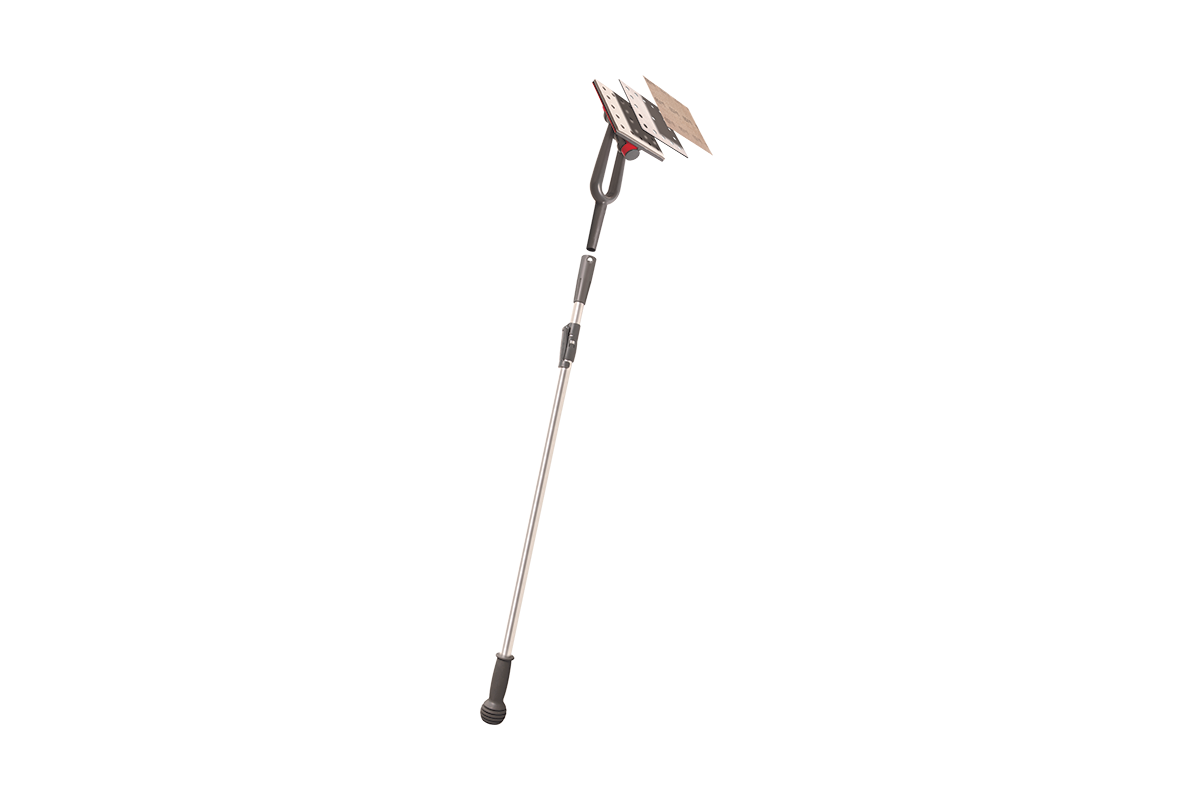 Flat sander on pole