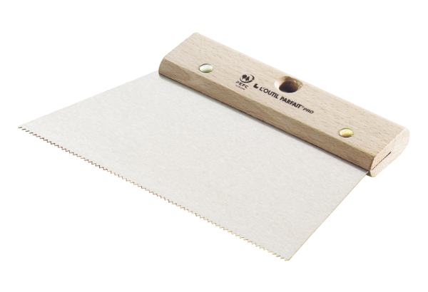 Pointed adhesive spreader