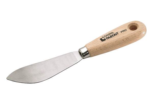 Curved blade putty knife