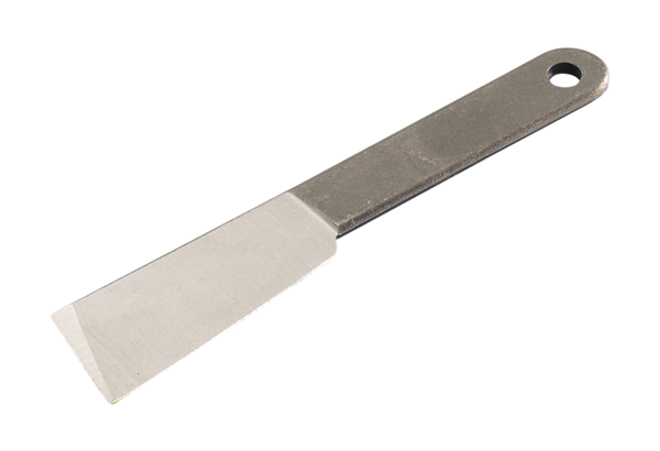 One-piece putty removal knife