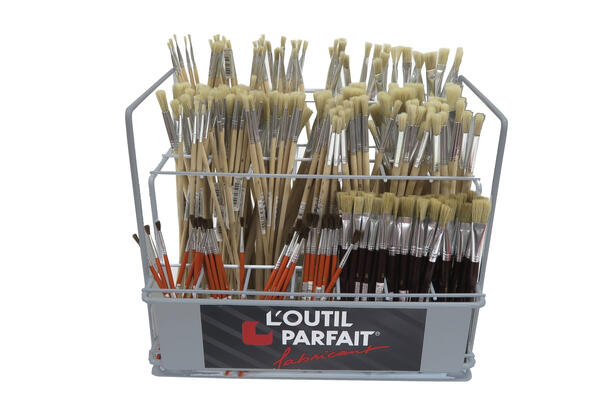Display unit for fine/joint brushes