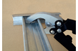 Crimping section setting pliers for studs & tracks