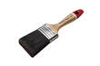 Flat brush with black bristles