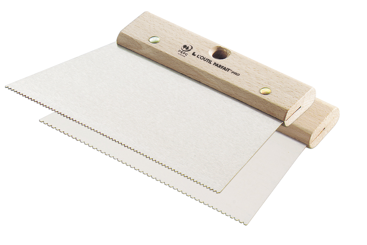 Medium trapezoidal adhesive spreader
