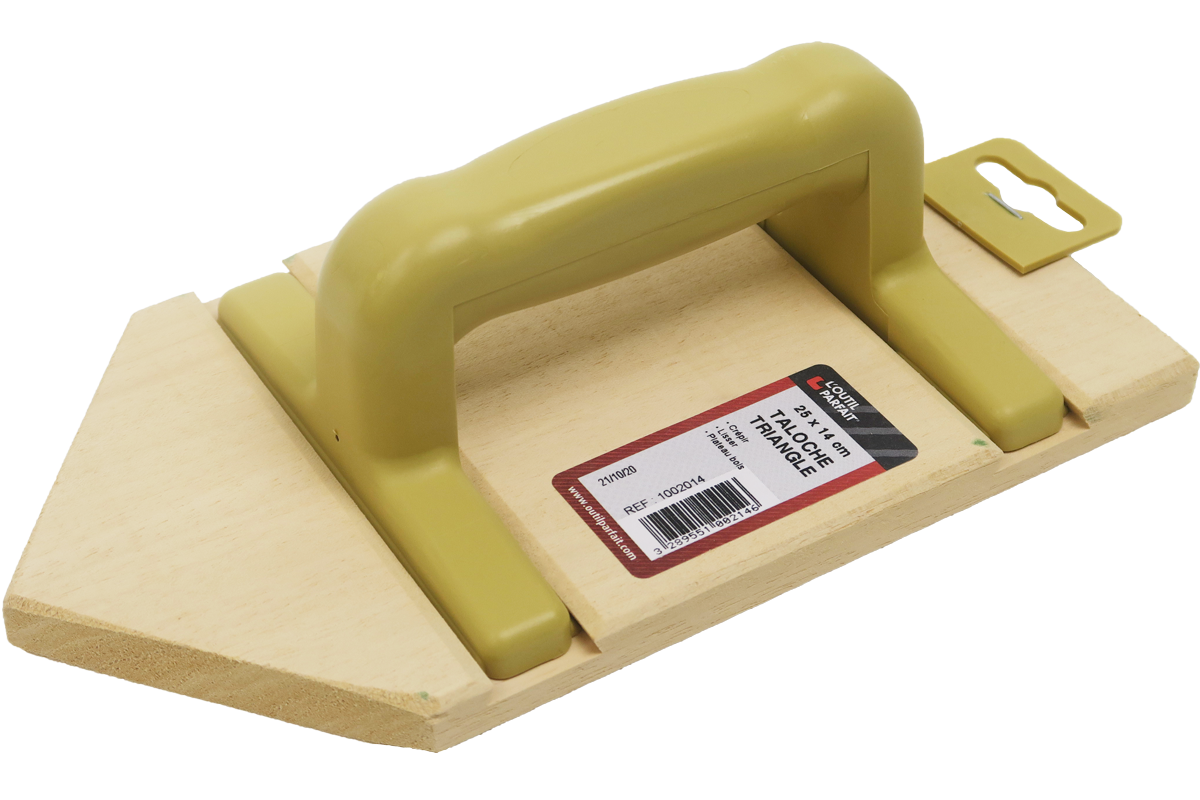 Wooden triangular float