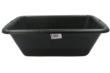 Black plastic trough