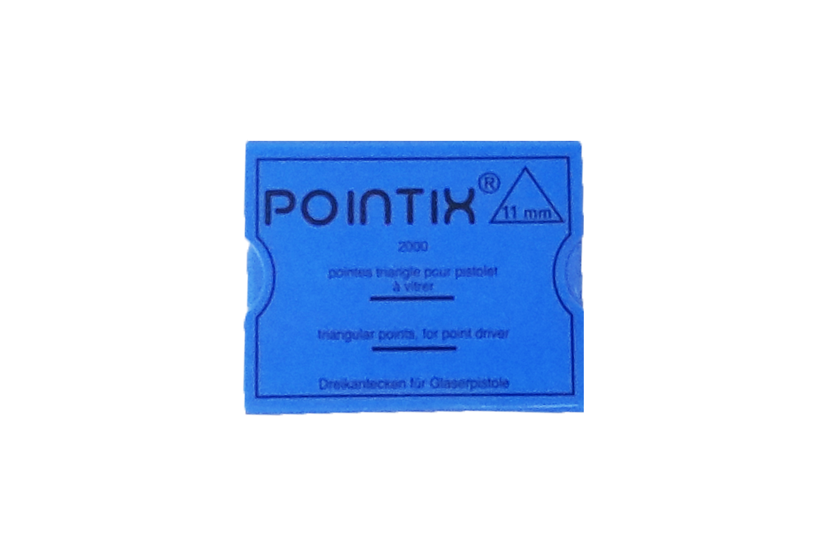 Triangle points for glazing tool