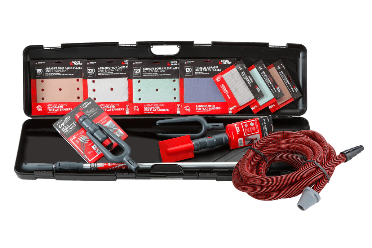 Dust-free sanding kit