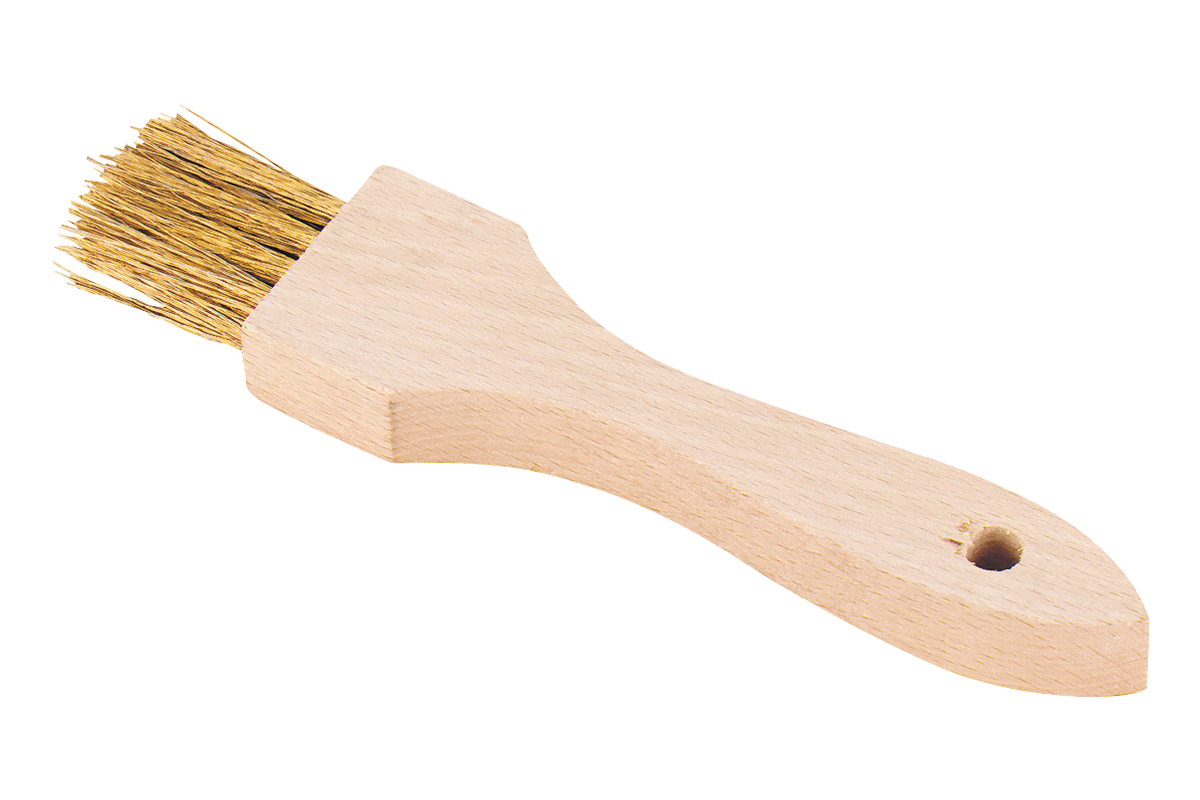Flat soft brass brush